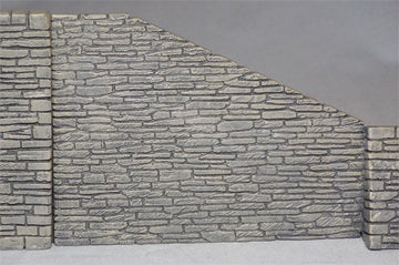 R.H. Incline Stone Retaining Wall Panel